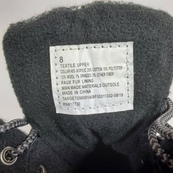 Universal Thread Women's Size 8 Combat Boots Fleece Lined Faux Suede - Picture 7 of 8